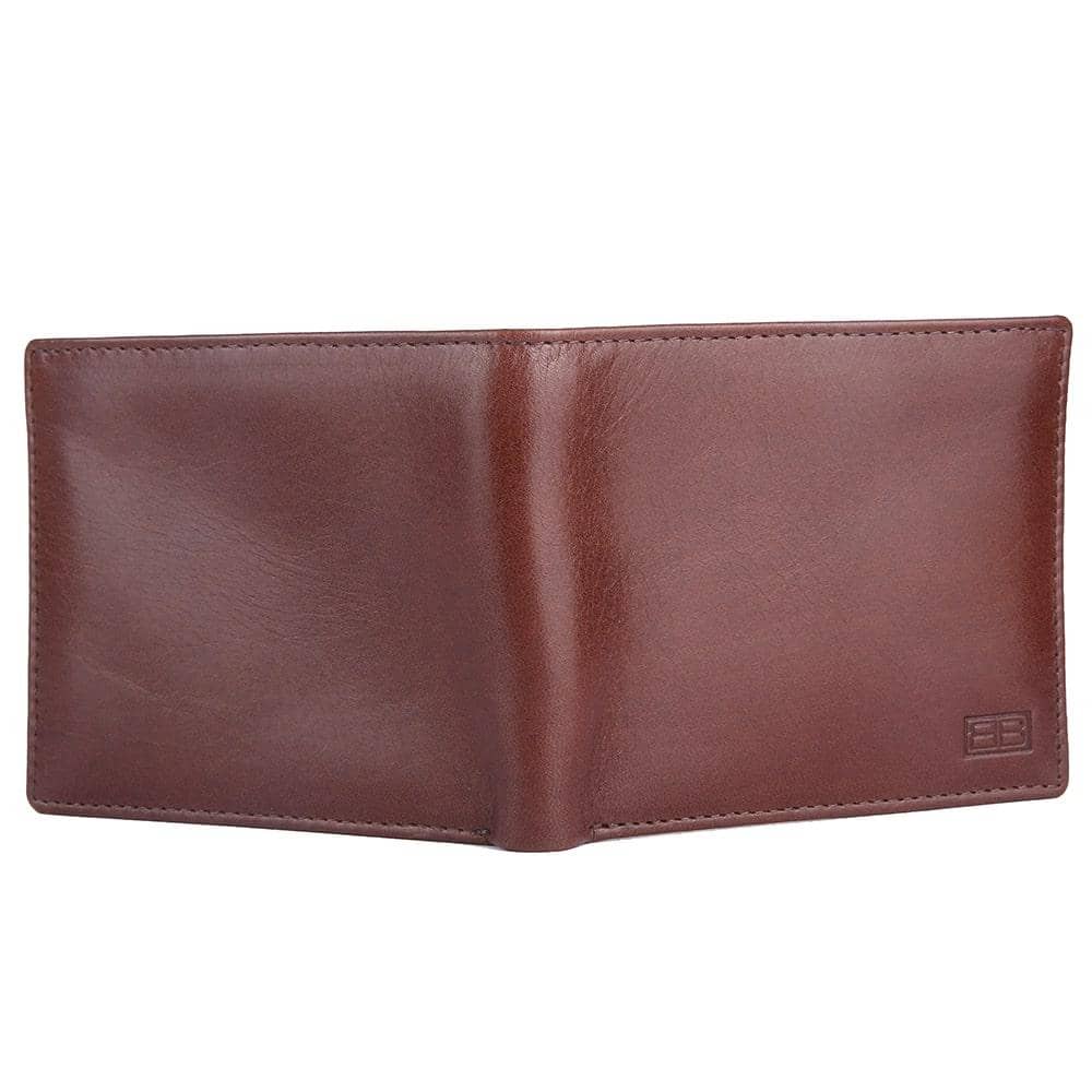 RFID Blocking Bifold Genuine Leather Slim Leather Wallet For Men | Brown