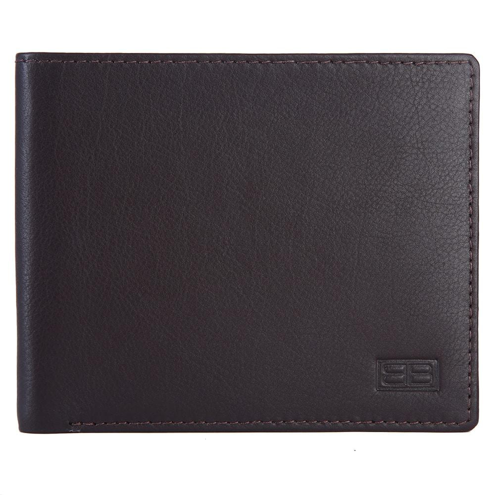 RFID Blocking Bifold Genuine Leather Slim Wallet For Men | Dark Brown