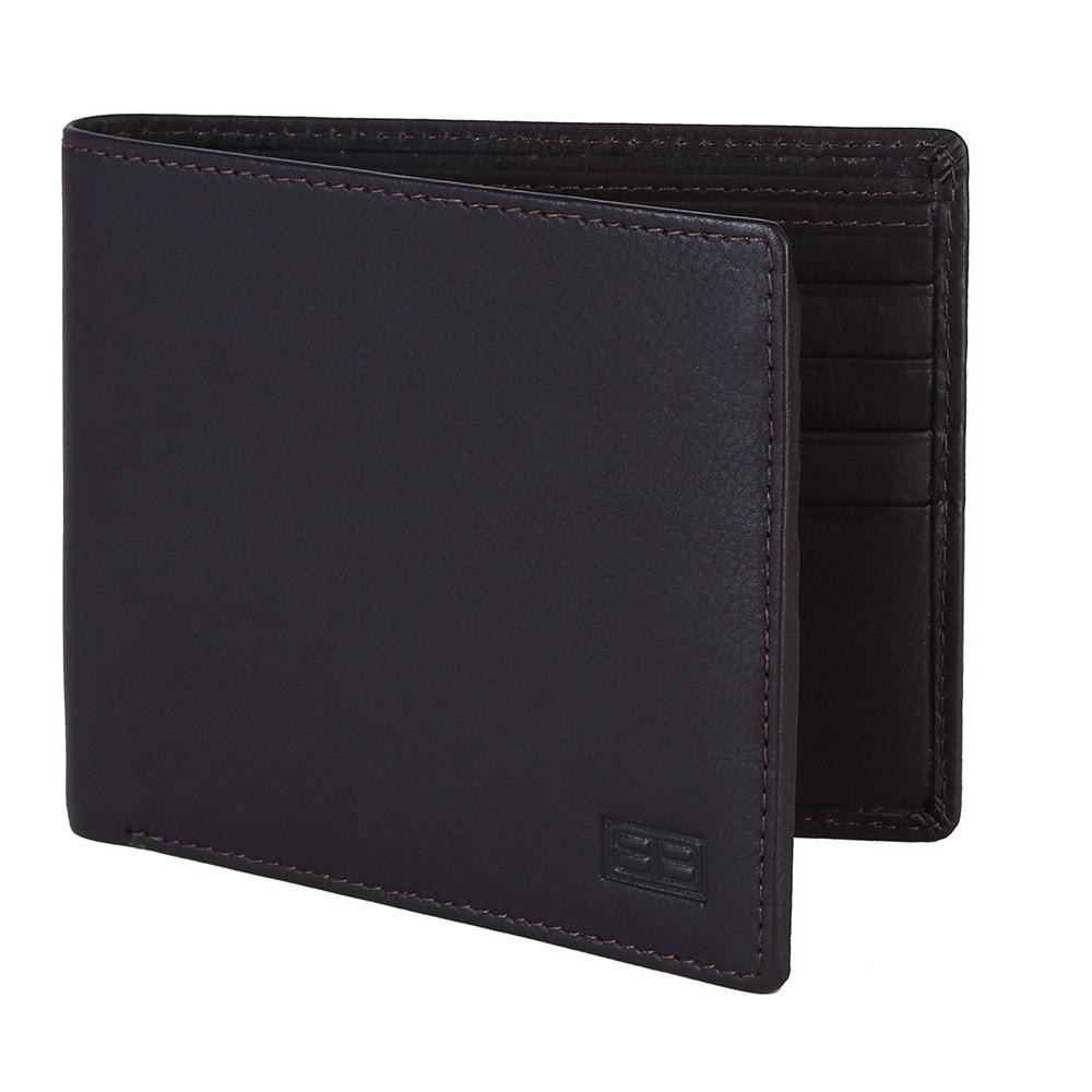 RFID Blocking Bifold Genuine Leather Slim Wallet For Men | Dark Brown