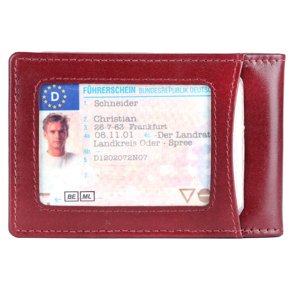 Wallet Slim Real Men RFID Credit Front Brooklyn Leather - with Card Bridge Bifold Clip Box Blocking Brooklyn Men Holder Pocket Gift for Money For Bridge: